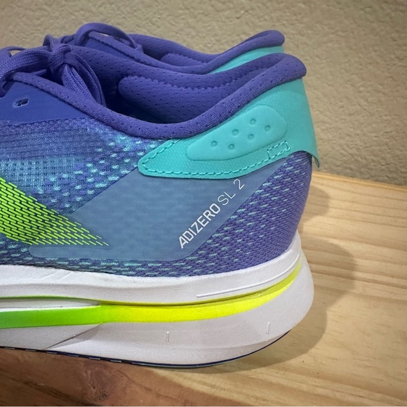 adidas Adizero SL2 M Cobalt Blue Lucid Lemon Blue Spark Men Running Shoes IE3396 - Picture 8 of 11